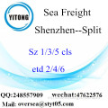 Shenzhen Puerto LCL Consolidación Para Split